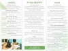 Spa Silvia Spa Menu - Side 1